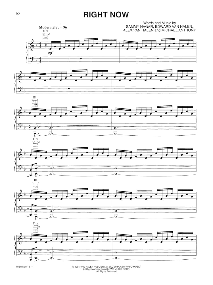 Amazon | The Van Halen Keyboard Songbook | Van Halen, Eddie